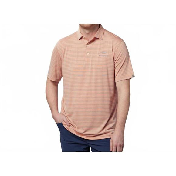 NEW TASC men's golf polo top in sunrise heather blooms